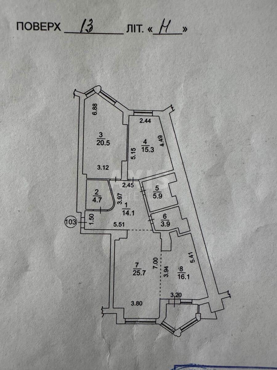 3k apartment vul. Hmel'nyc'kogo Bogdana 58А569640