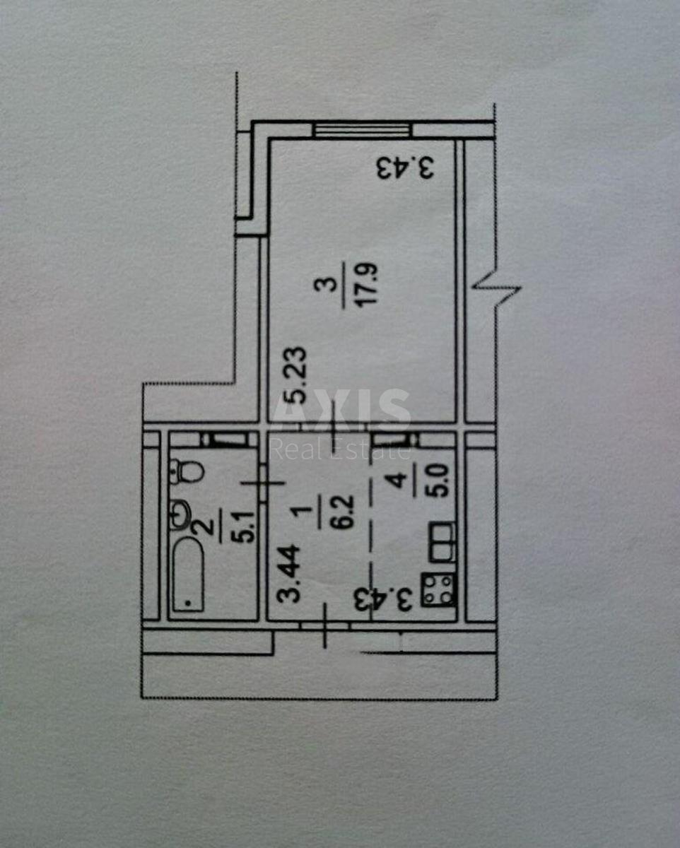 1k apartment vul. Zakrevs'kogo Mykoly 101А6