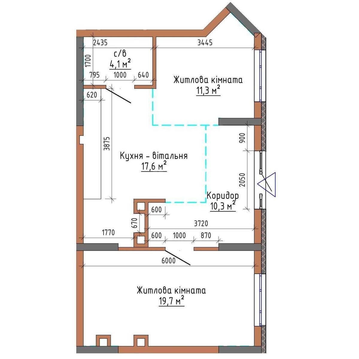 Service object vul. L'vivs'ka 1, 64m2605790
