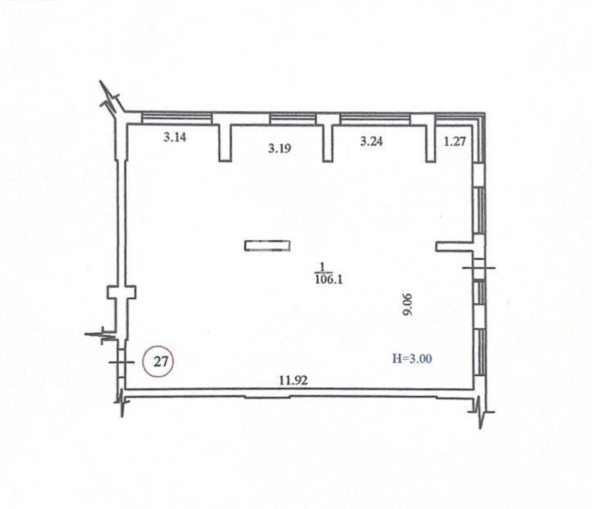 Office vul. Central'na 21, корп. 2, 106m2335930