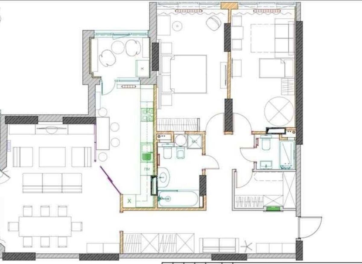 3k apartment vul. Vasylya Tyutyunnyka 37/1627519
