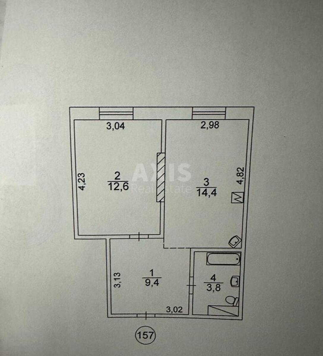 1k apartment vul. Vsevoloda Zmijenka 34/216235211