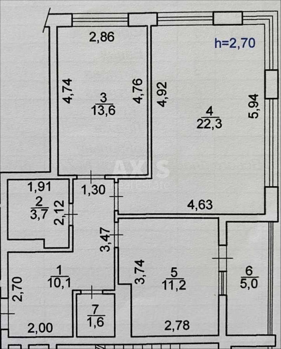 2k apartment vul. Gulaka Mykoly 411
