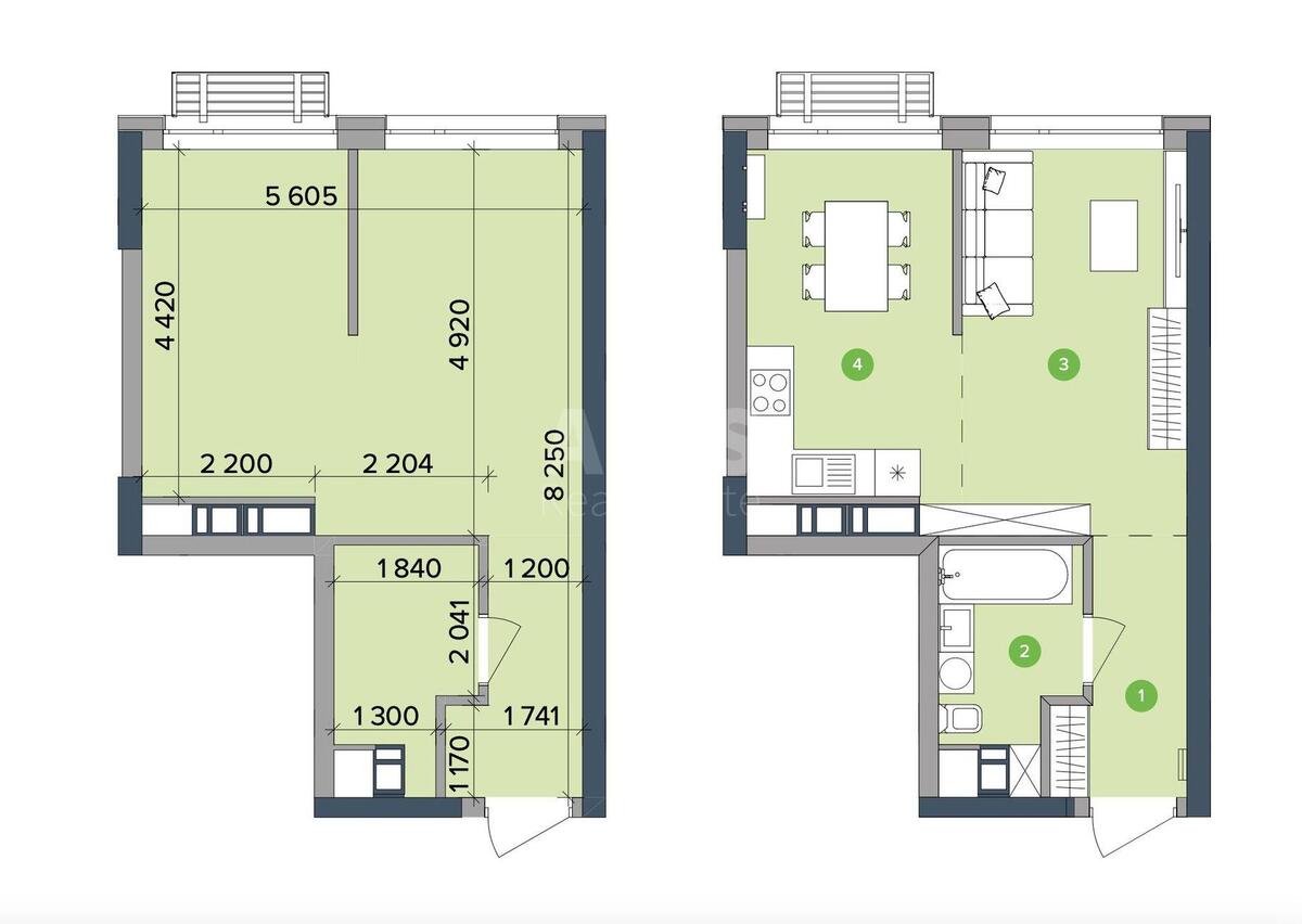1k apartment vul. Zabolotnogo Akademika 14