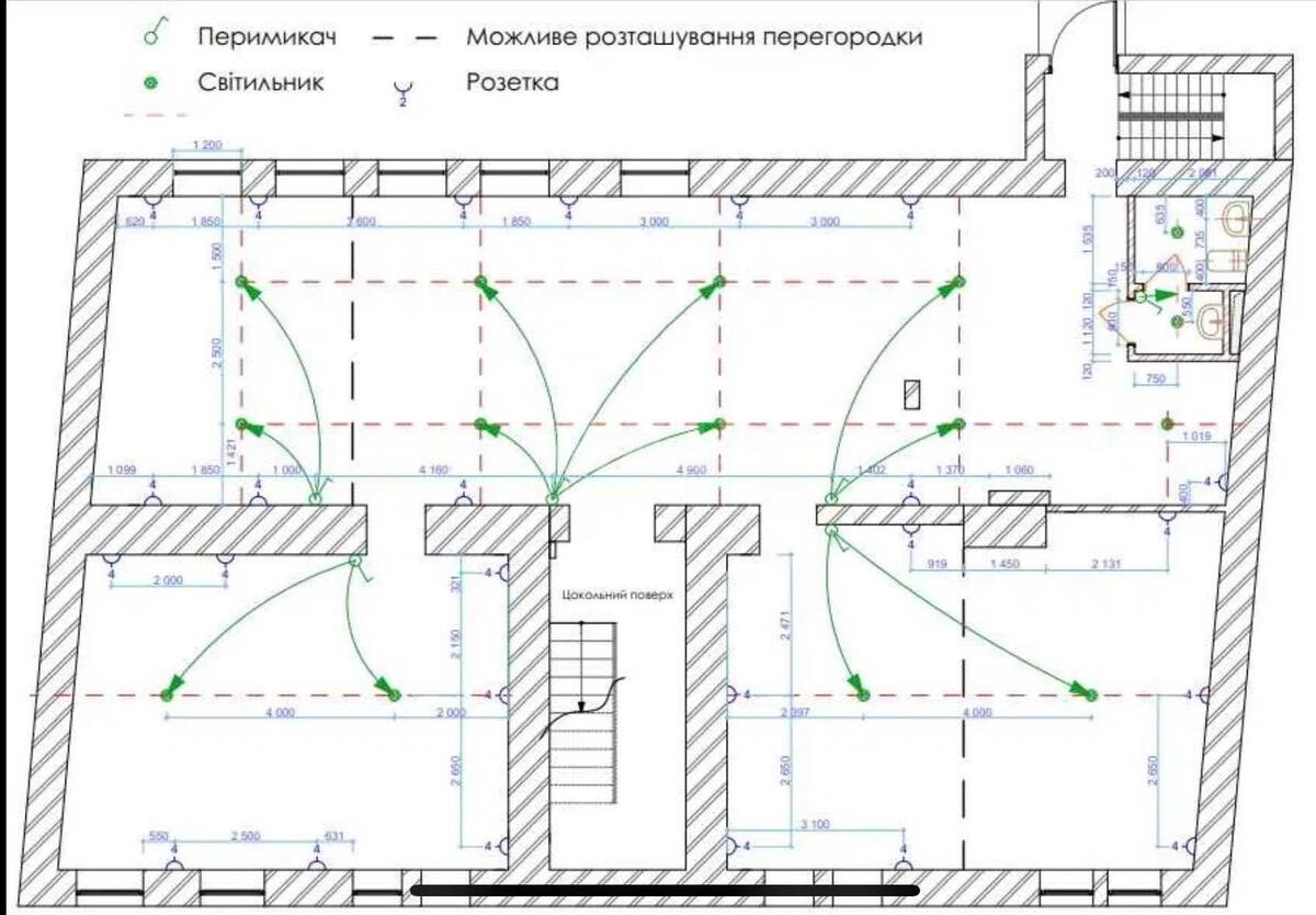 Office vul. Zhyljans'ka 19, 844m2575797