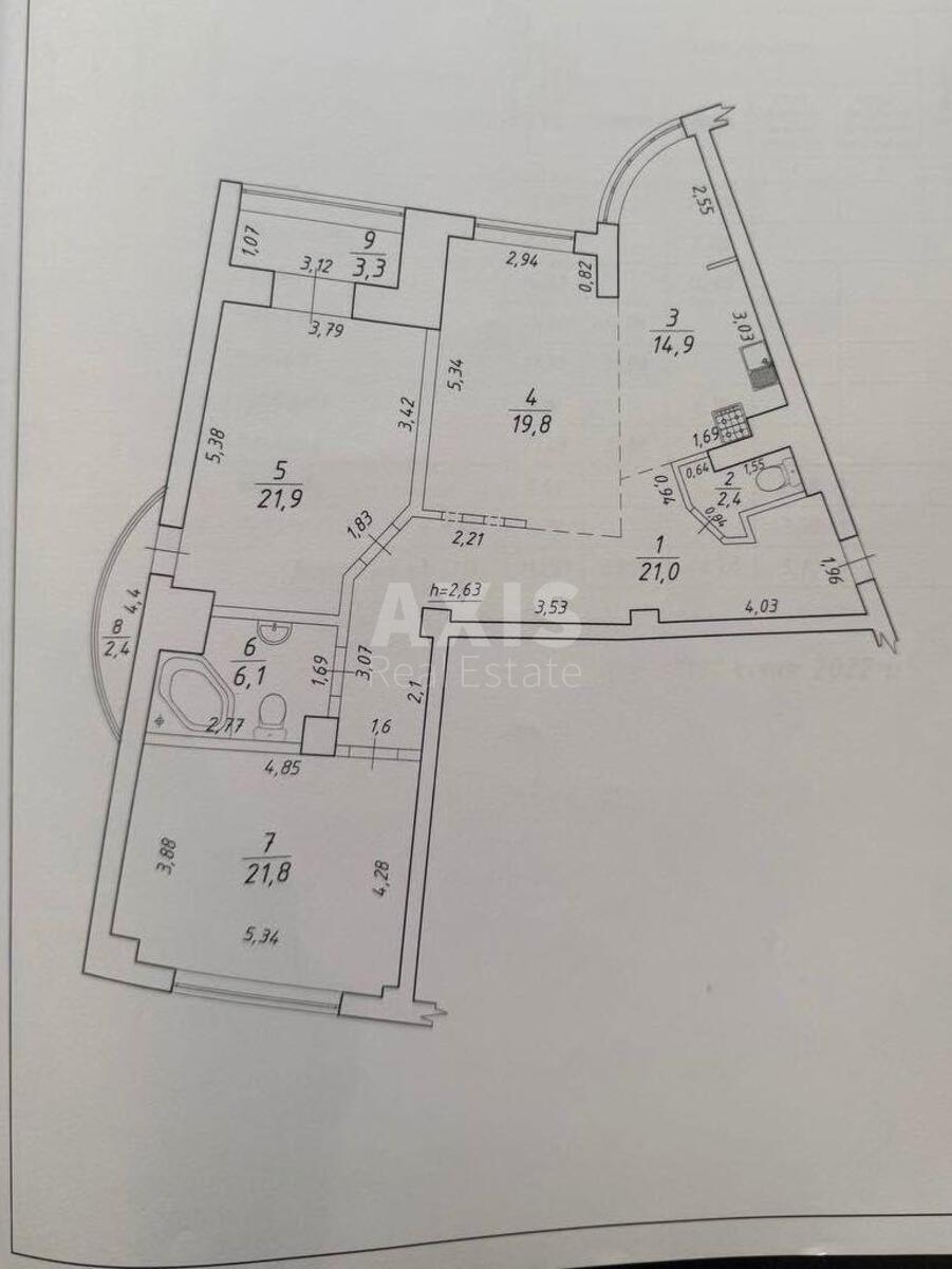 3k apartment vul. Lunachars'kogo 106204416