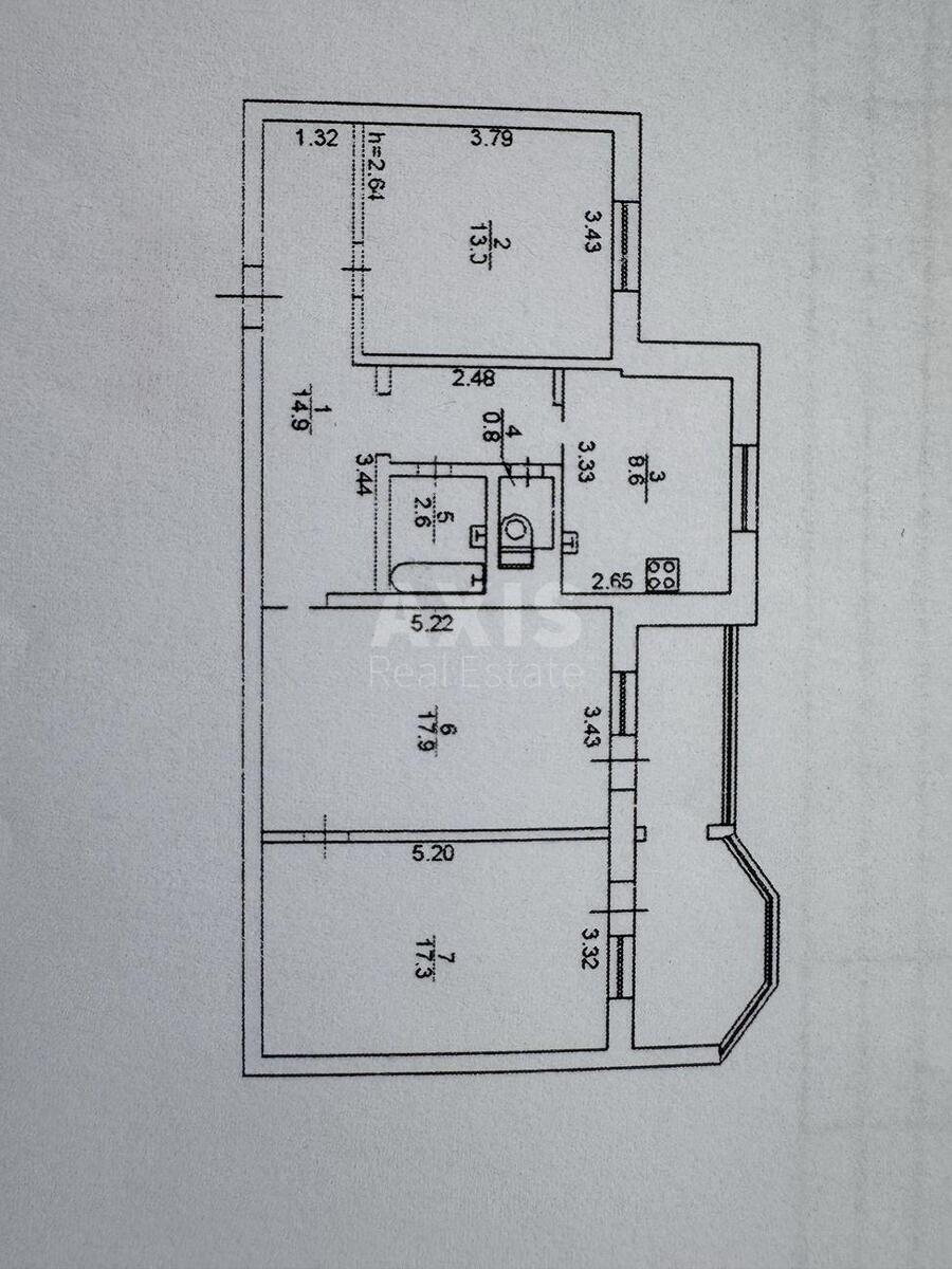 3k apartment vul. Zoologichna 6В11