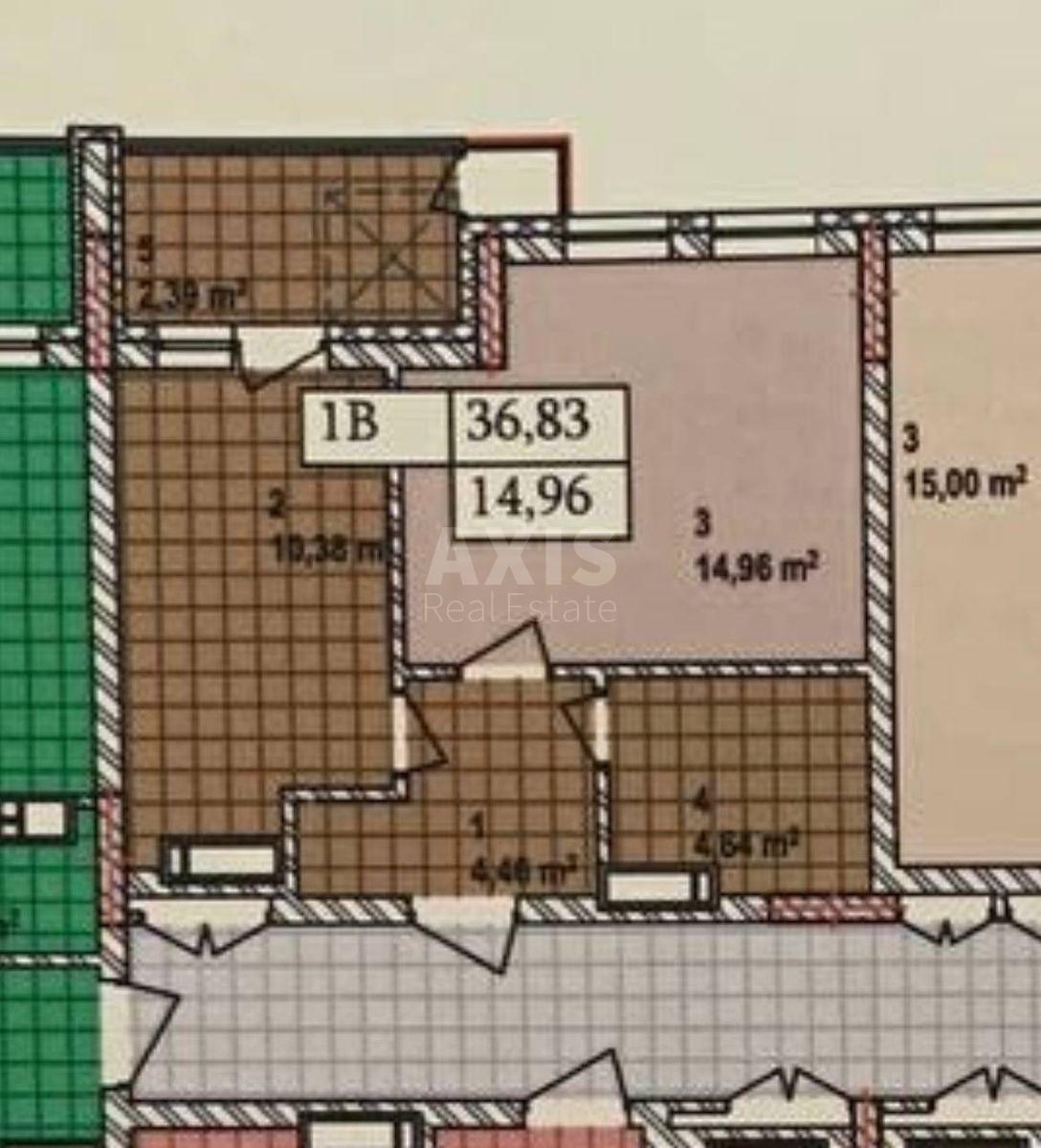 1k apartment vul. Sosjury Volodymyra 62