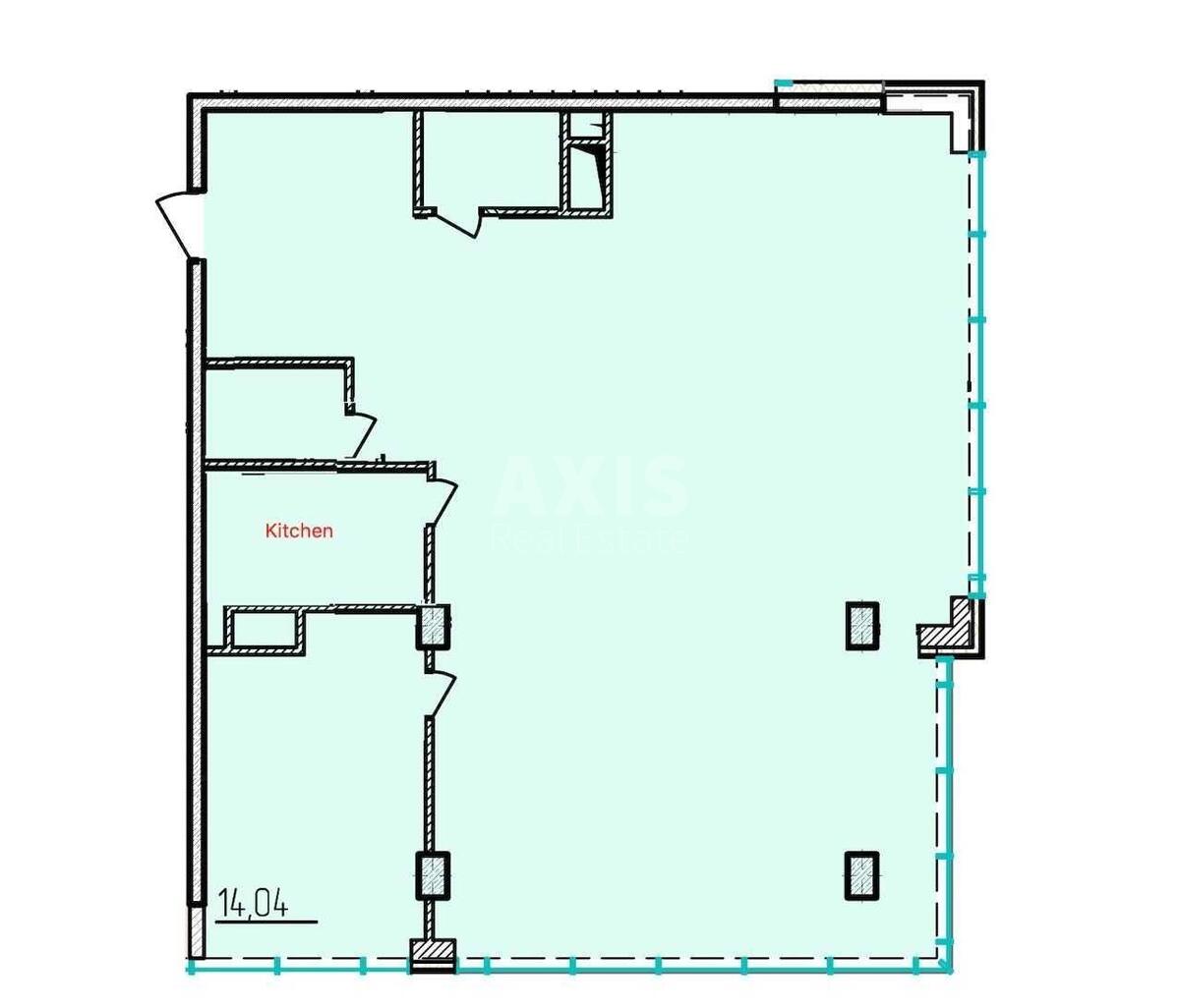 Office vul. Zhyljans'ka 68, 120m24