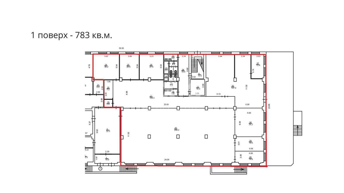 Office vul. Bul'varno-Kudrjavs'ka 22/24, 783m2547958