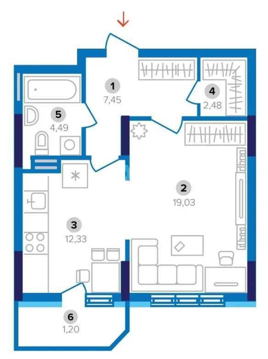 1k apartment pr-t Peremogy 71А5391714