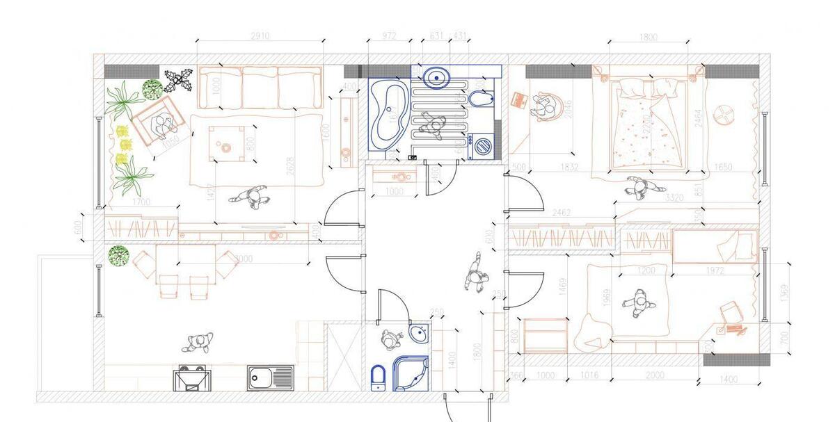 3k apartment vul. Filatova Akademika 2/1598498