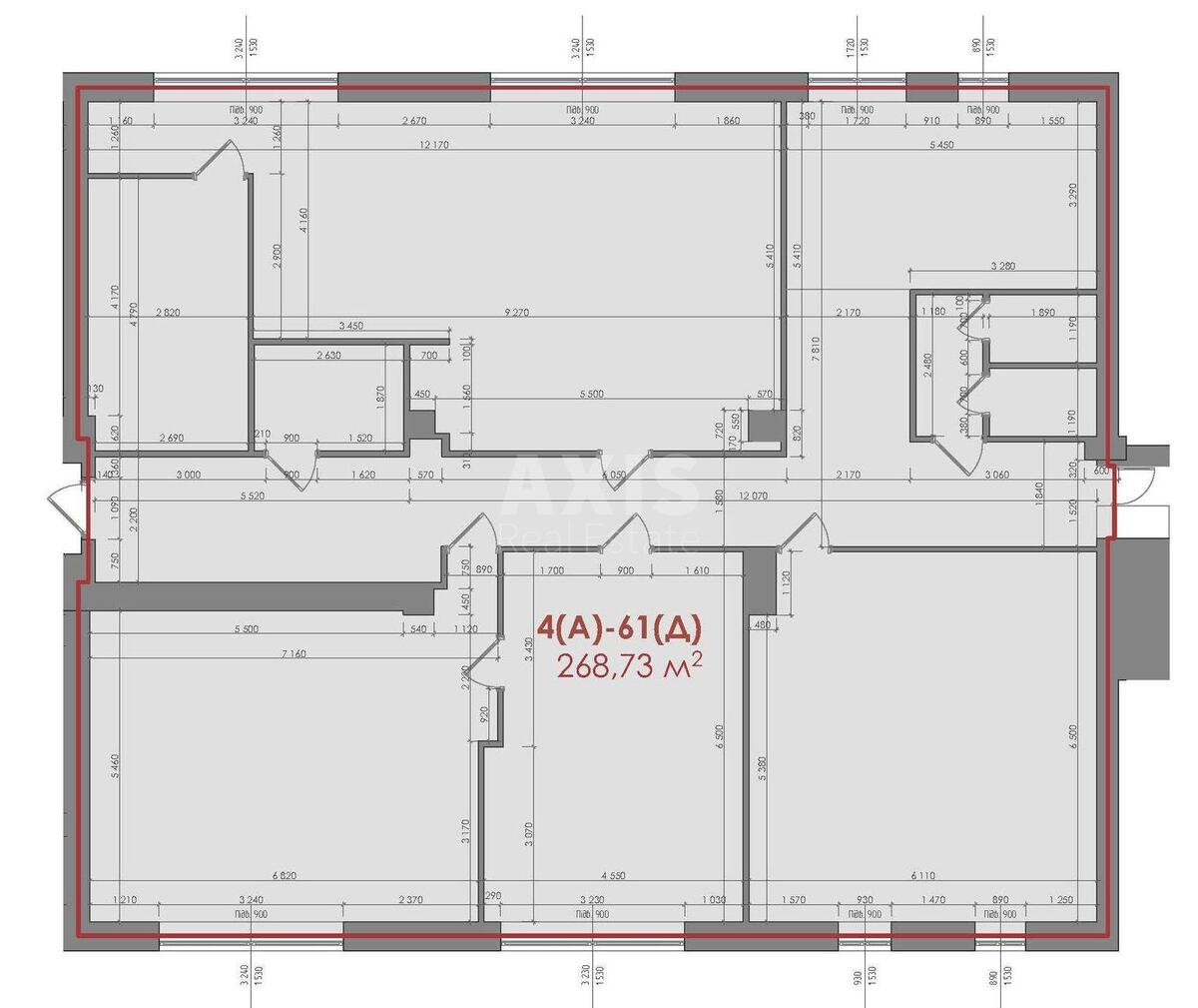 Office vul. Pymonenka Mykoly 13, 268m26