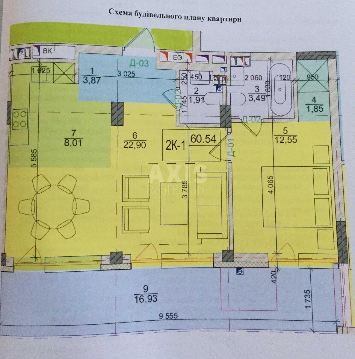 1k apartment doroga Naberezhno-Rybal's'ka 3633947