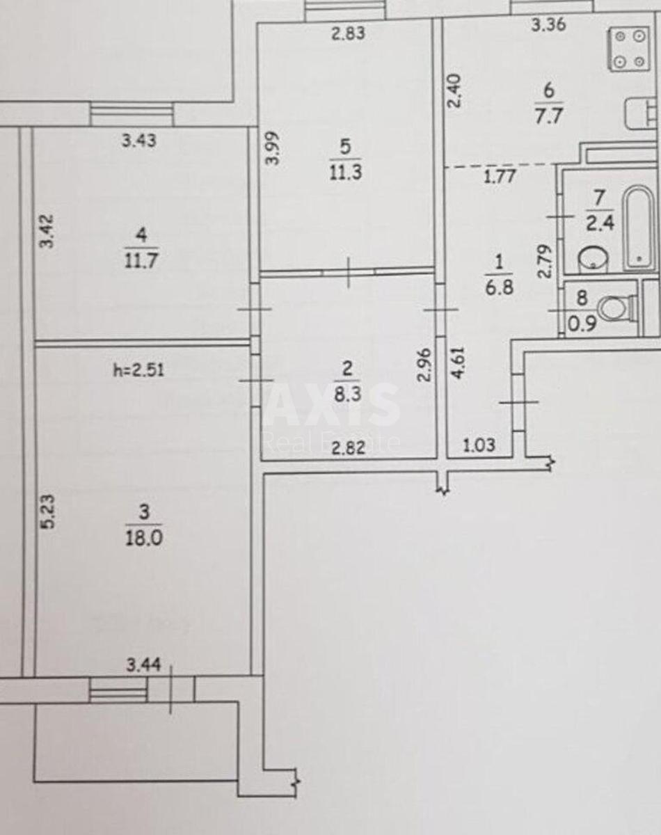 3k apartment pr-t Obolons'kyj 345797913