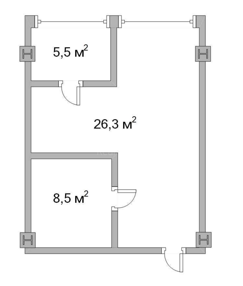 Office vul. Kutuzova 18/7, 40m24