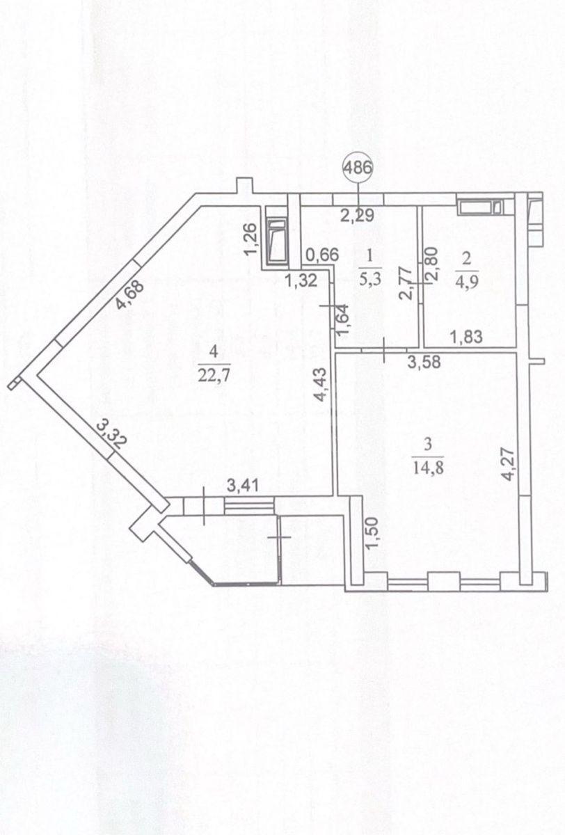 1k apartment vul. Kanal'na 810