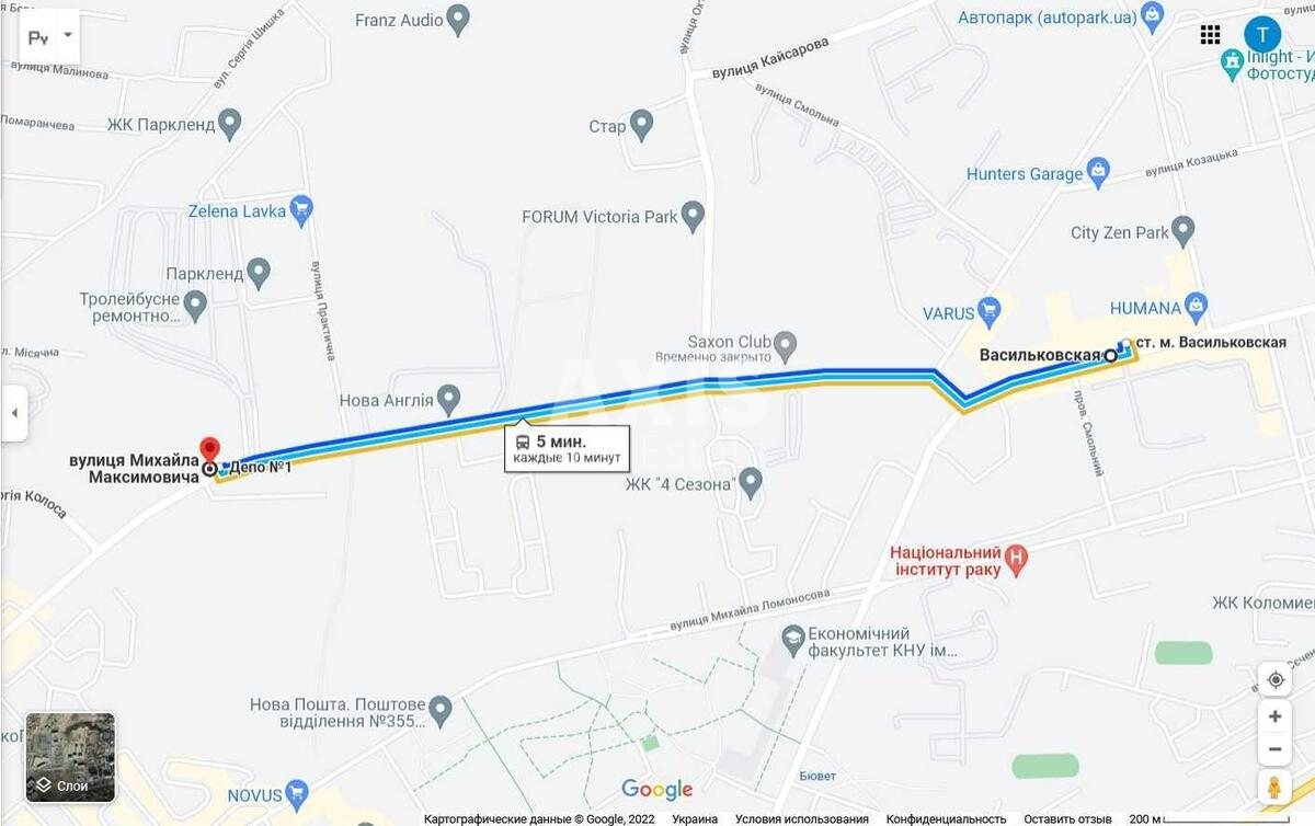 2к квартира ул. Михаила Максимовича 325502210