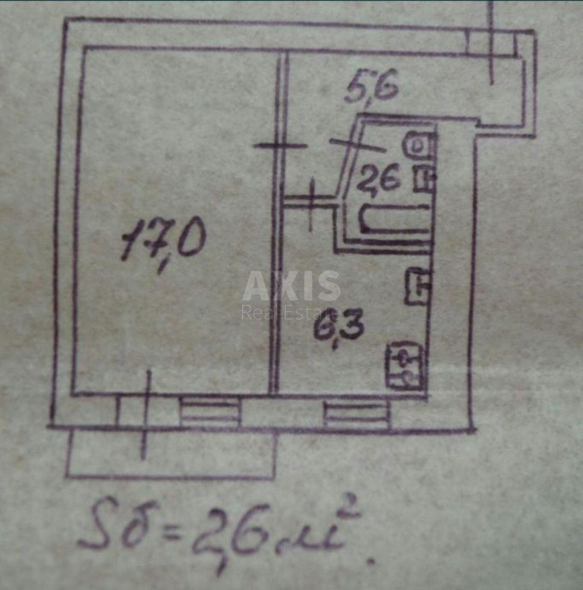 1k apartment vul. Danyla Shherbakivs'kogo 725