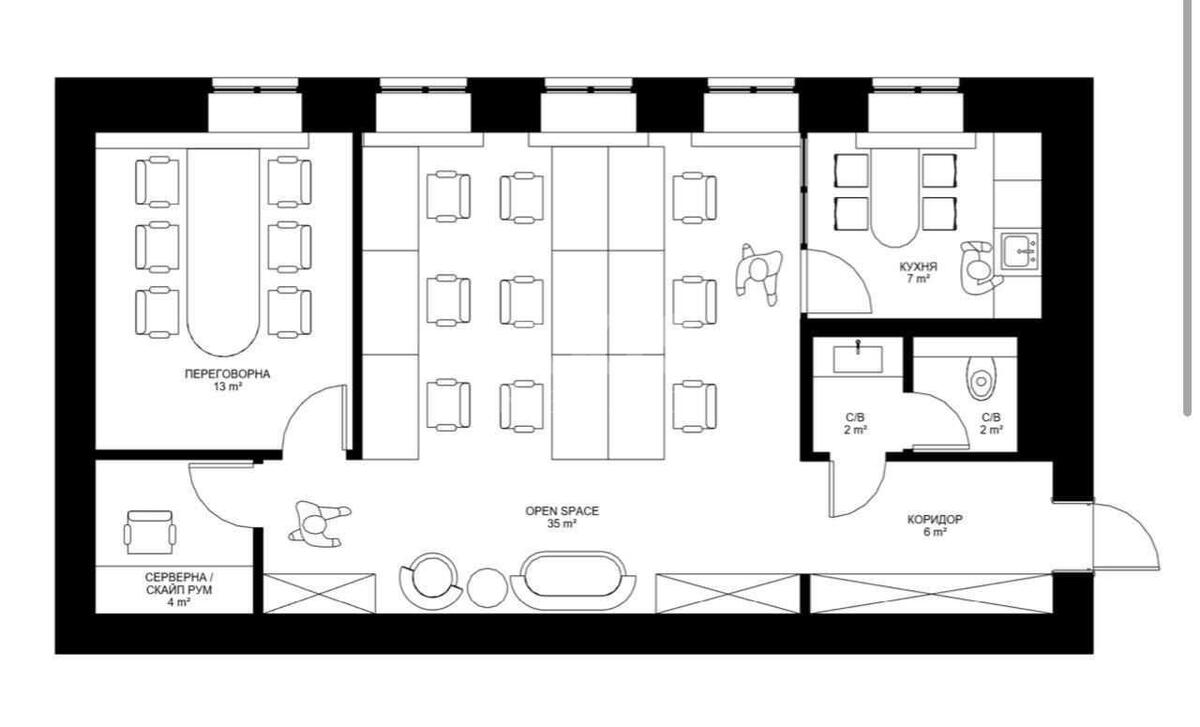 Офис ул. Князей Острожских 29Б, 70м26312411