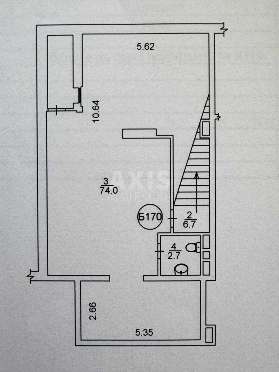 Office nab. Dniprovs'ka 16Д, 88m2623281