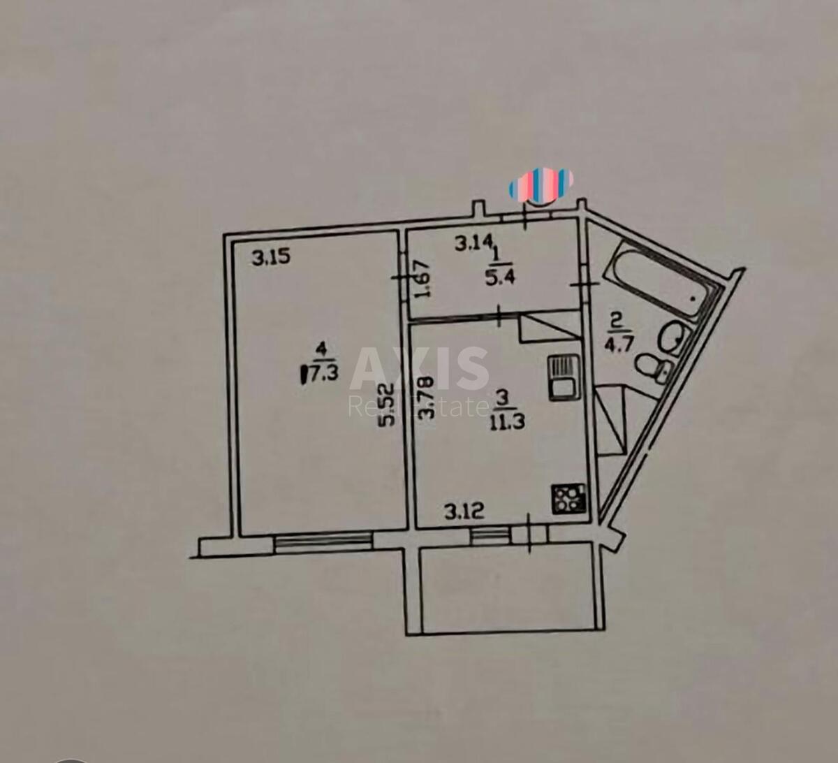 1k apartment pr-t Grygorenka Petra 14622489