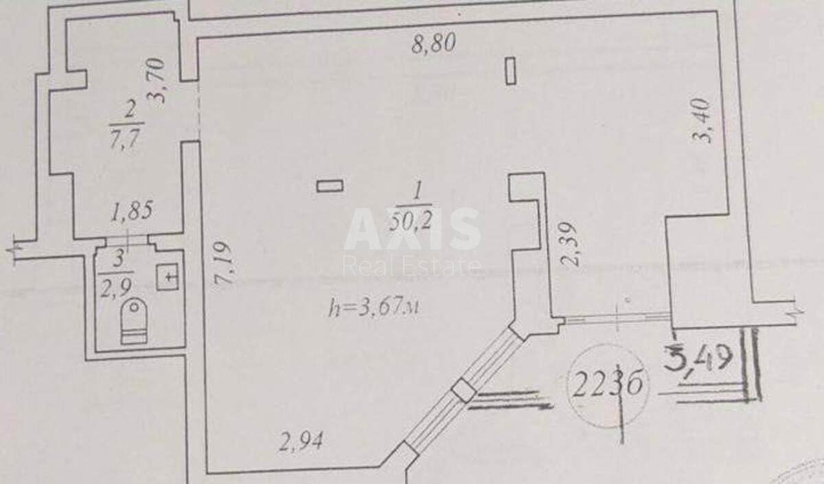Объект торговли ул. Елены Пчилки 2А, 65м2585048