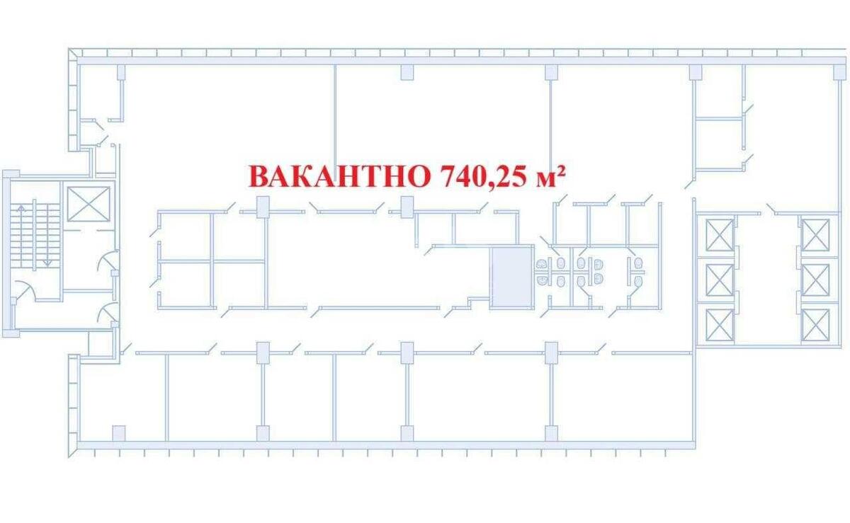 Офис ул. Лейпцигская 15, 740м25