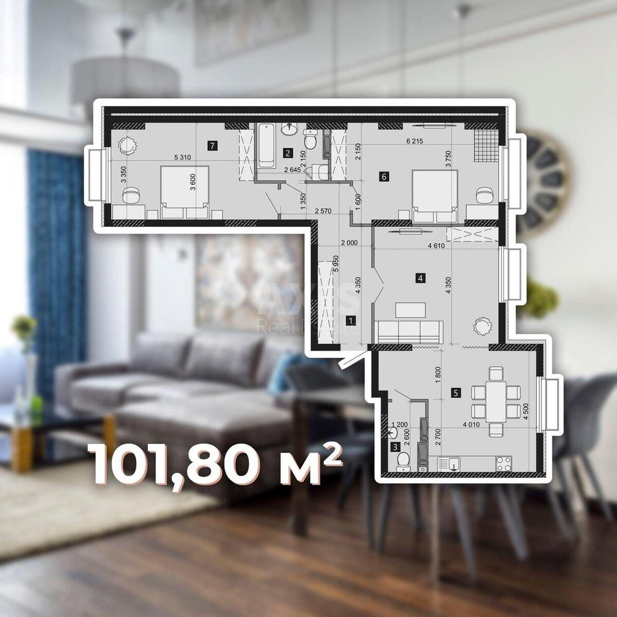3k apartment vul. Myhajla Maksymovycha 320