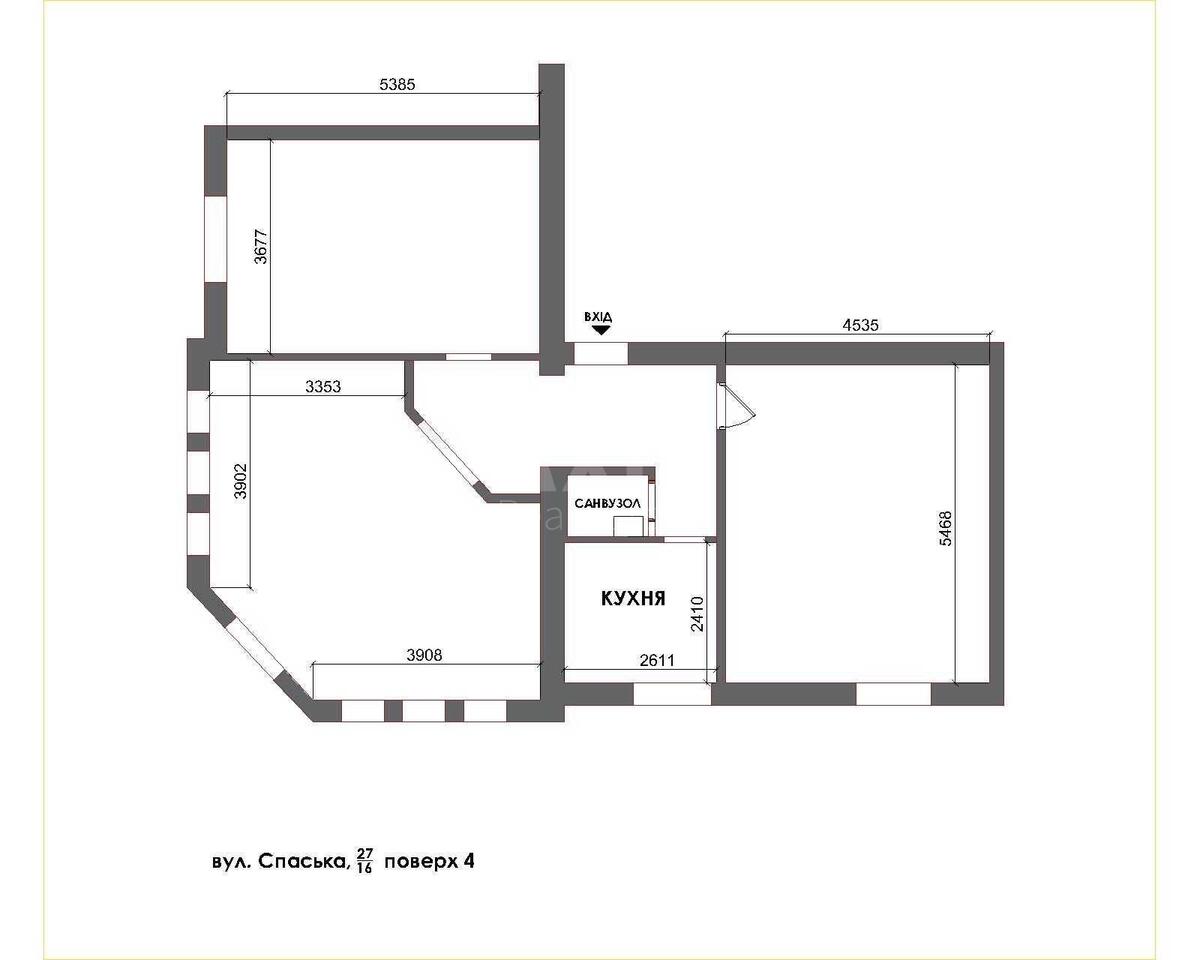 Office vul. Spas'ka 27/16, 90m20