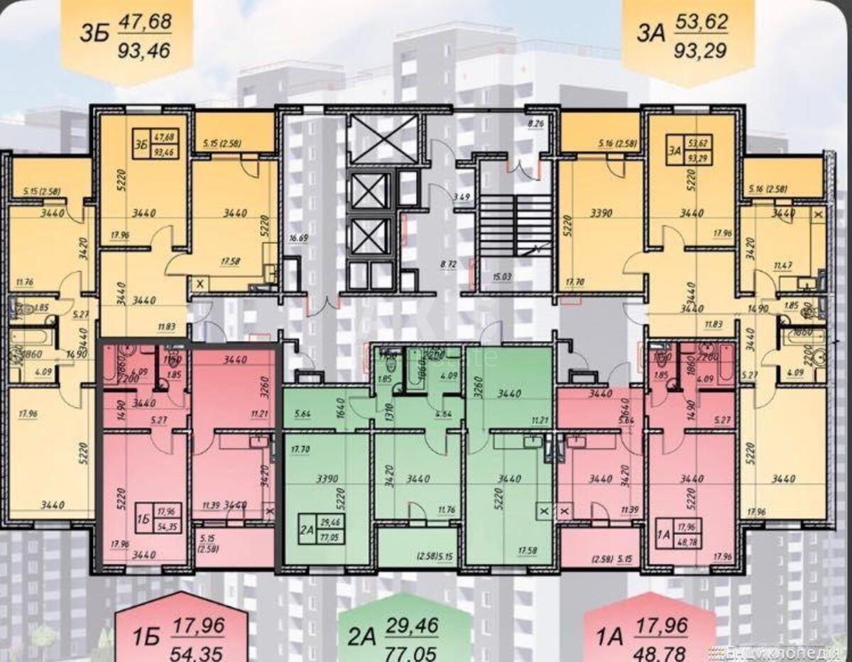 3к квартира пер. Балтийский 23601331