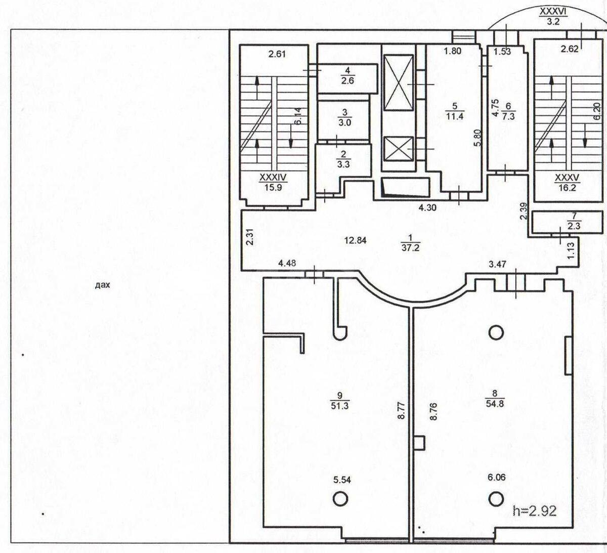 Office prov. Hrestovyj 2, 207m25681410