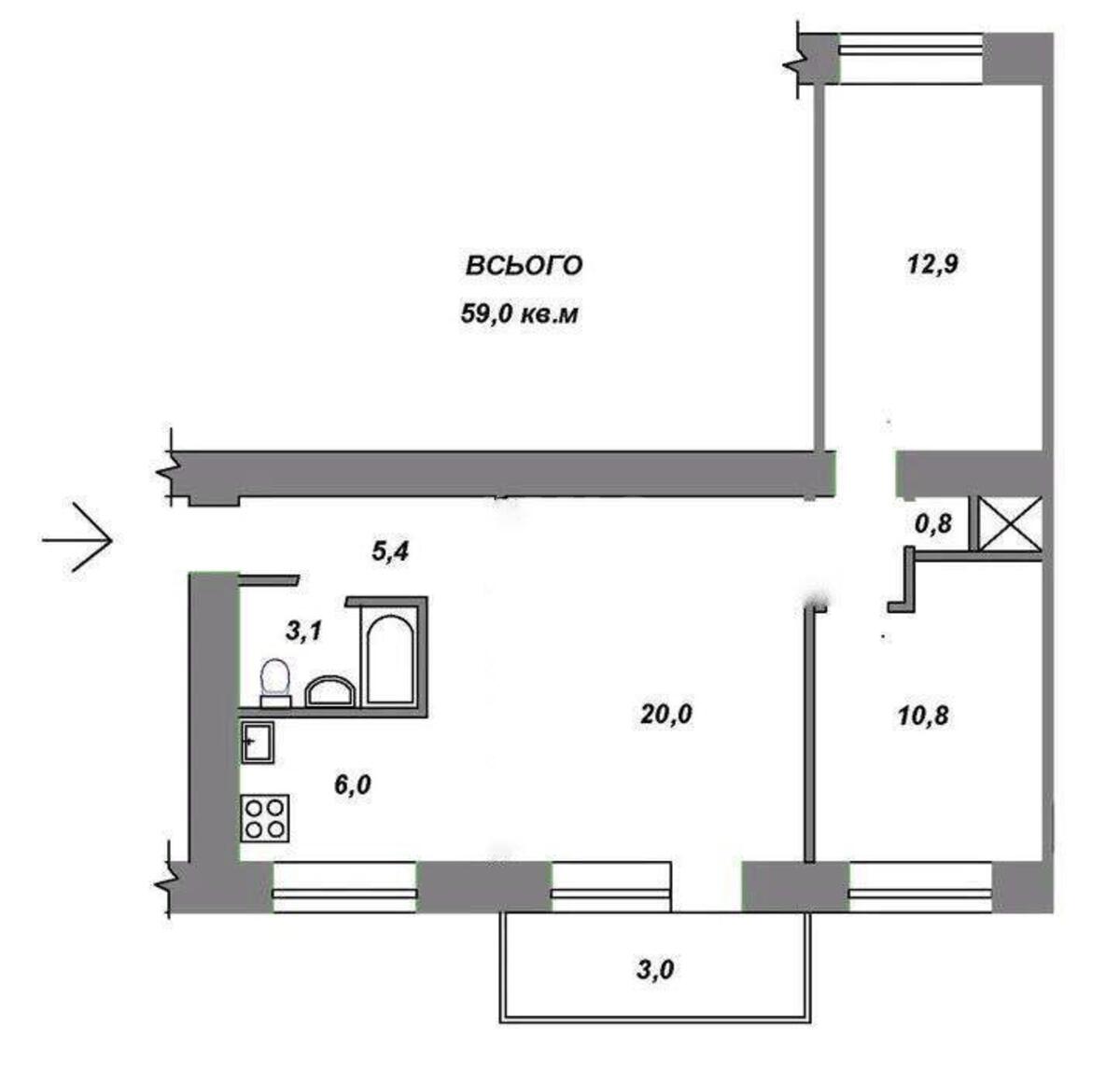 3k apartment bul. Lesi Ukrai'nky 10604161