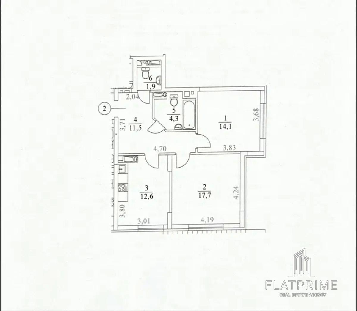 2k apartment vul. Voskresens'ka 146399811