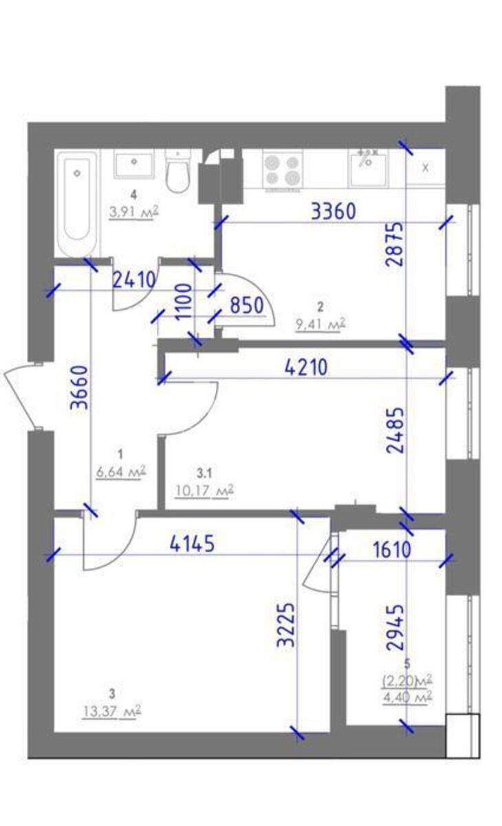 2k apartment vul. Lucenka Dmytra 234