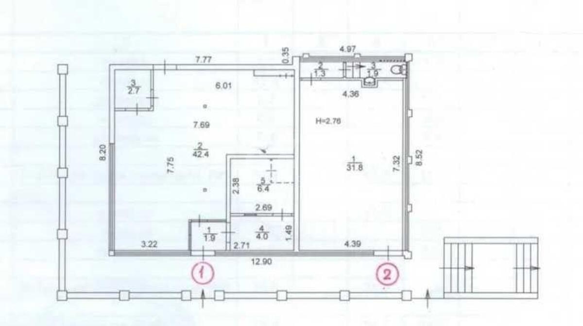 Объект торговли ул. Ушинского 1Б, 11м25