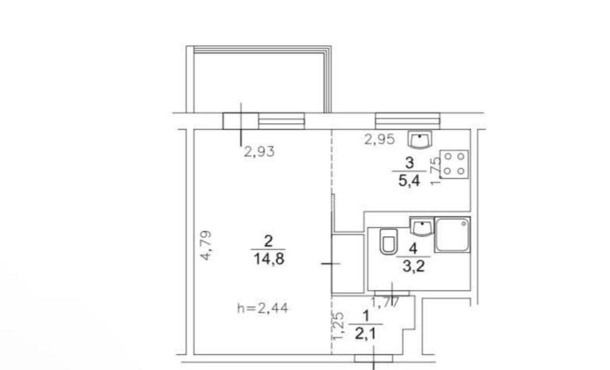 1к квартира ул. Матеюка Николая 513