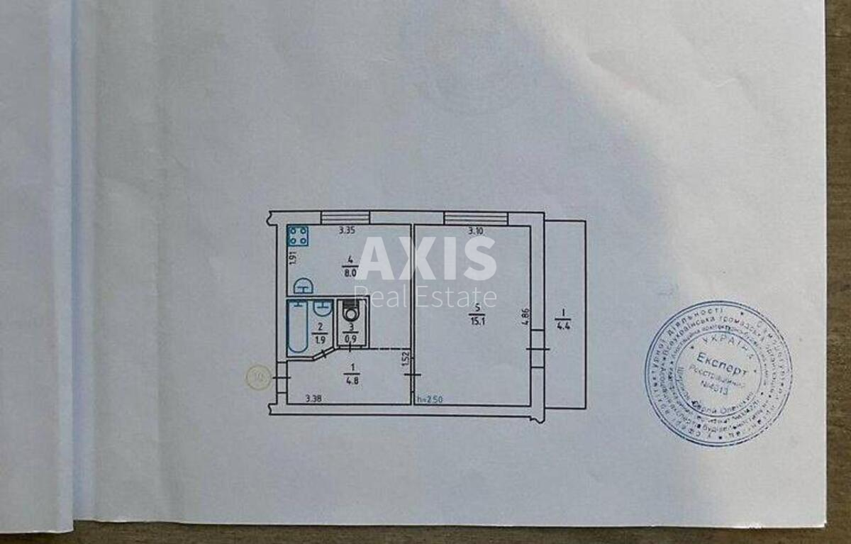 1k apartment vul. Zodchyh 6А573098