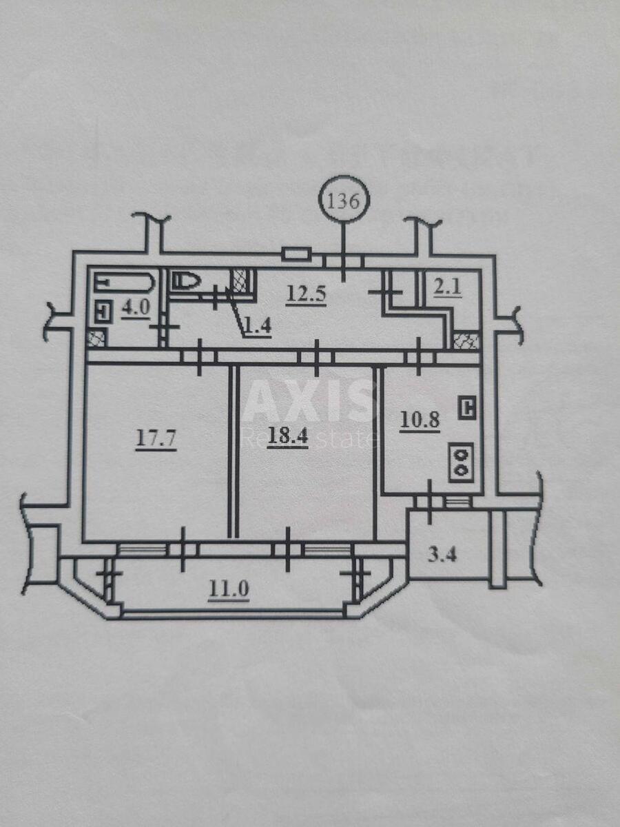2k apartment vul. Gonchara Olesja 62564638