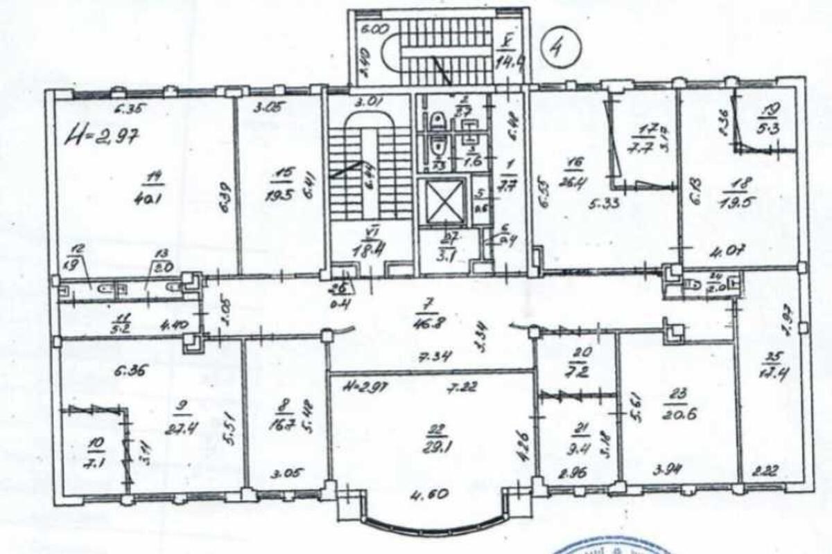 Office vul. Dmytrivs'ka 44А, 152m29