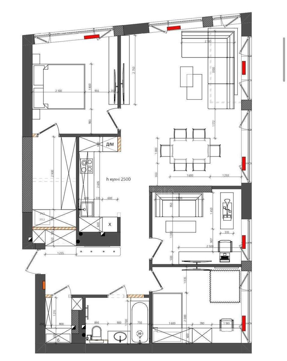 1k apartment vul. Zarichna 1612