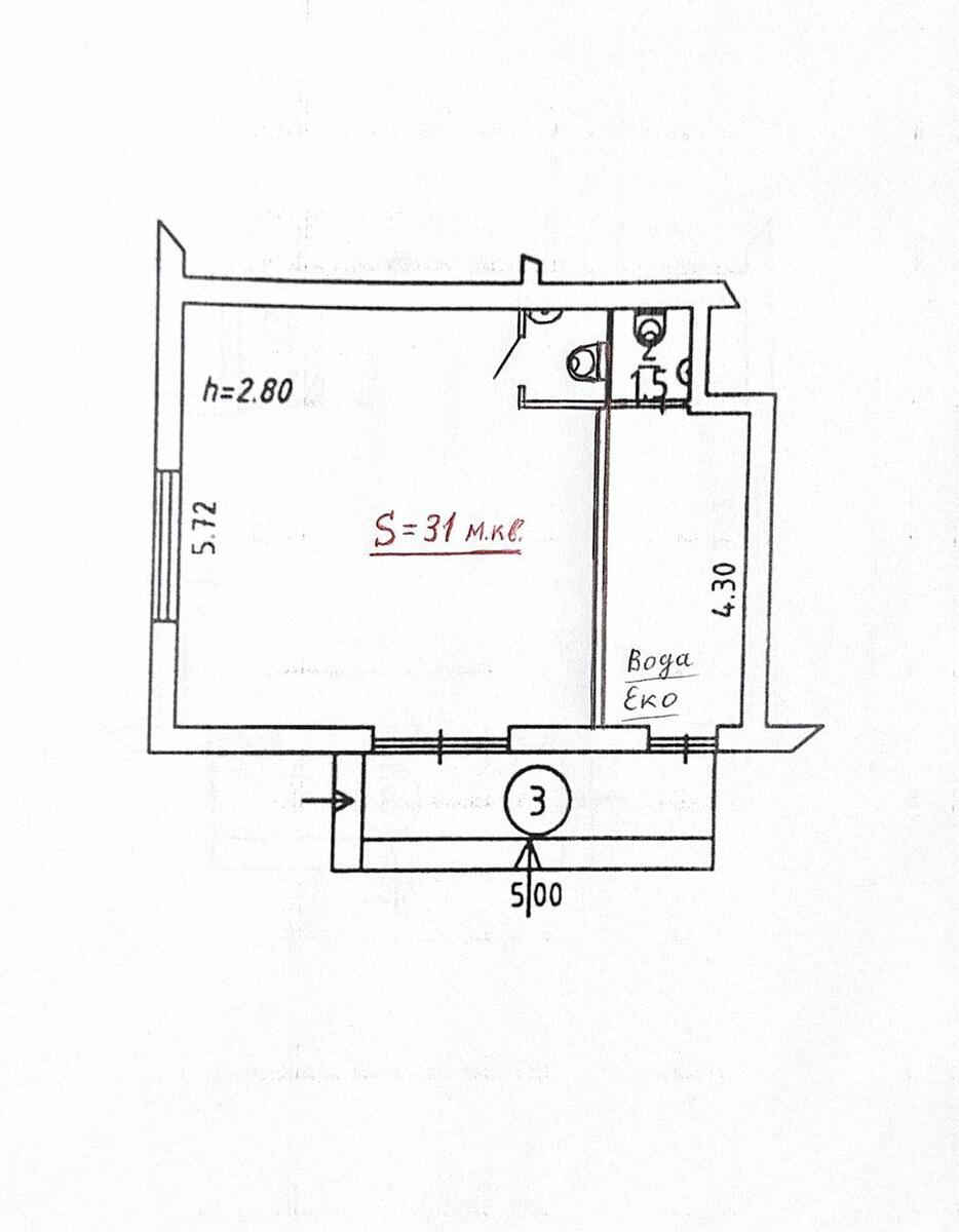 Trade object vul. Budivel'nykiv 1, 31m2598761