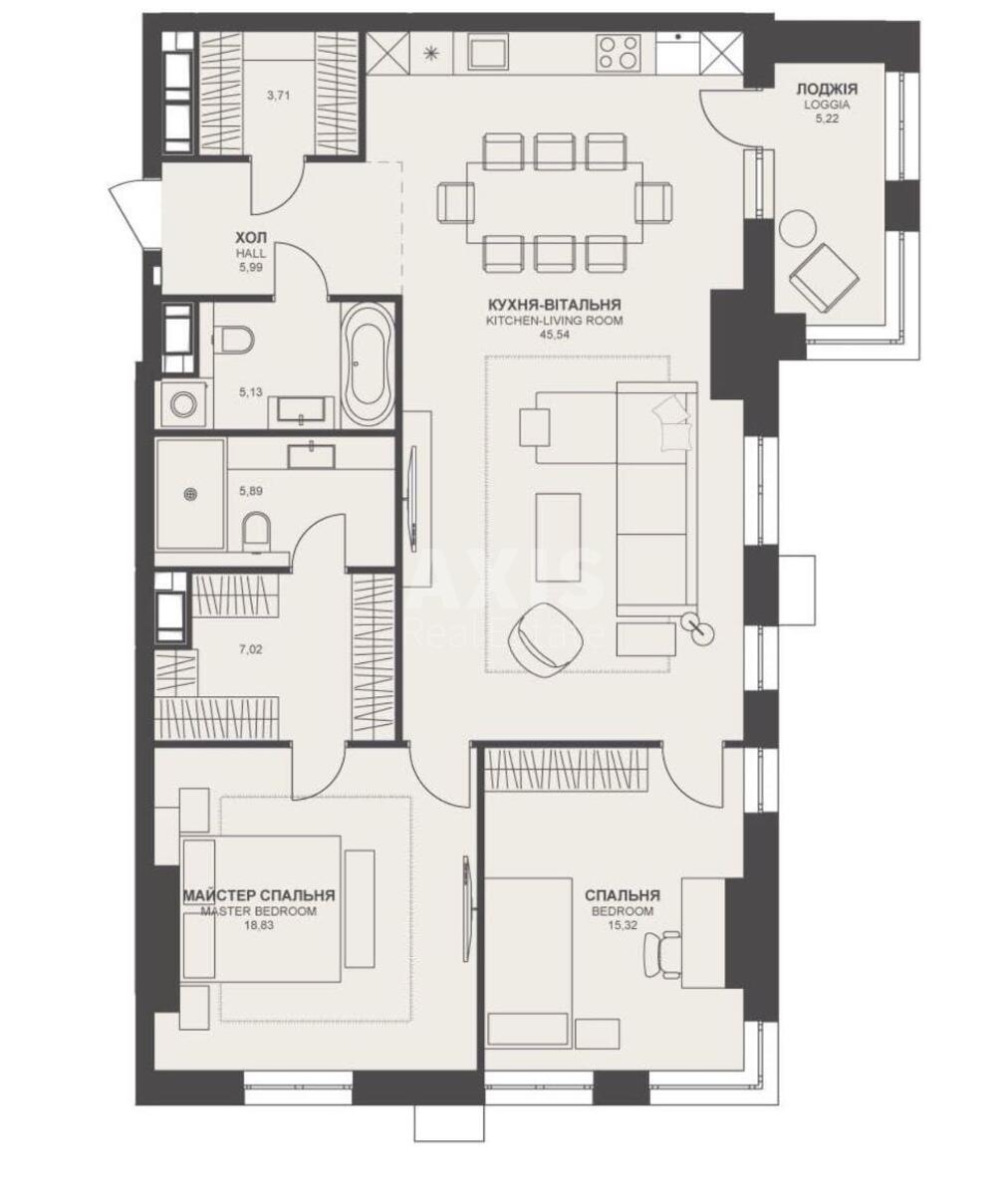 3k apartment vul. Barbjusa Anri 39/2587040