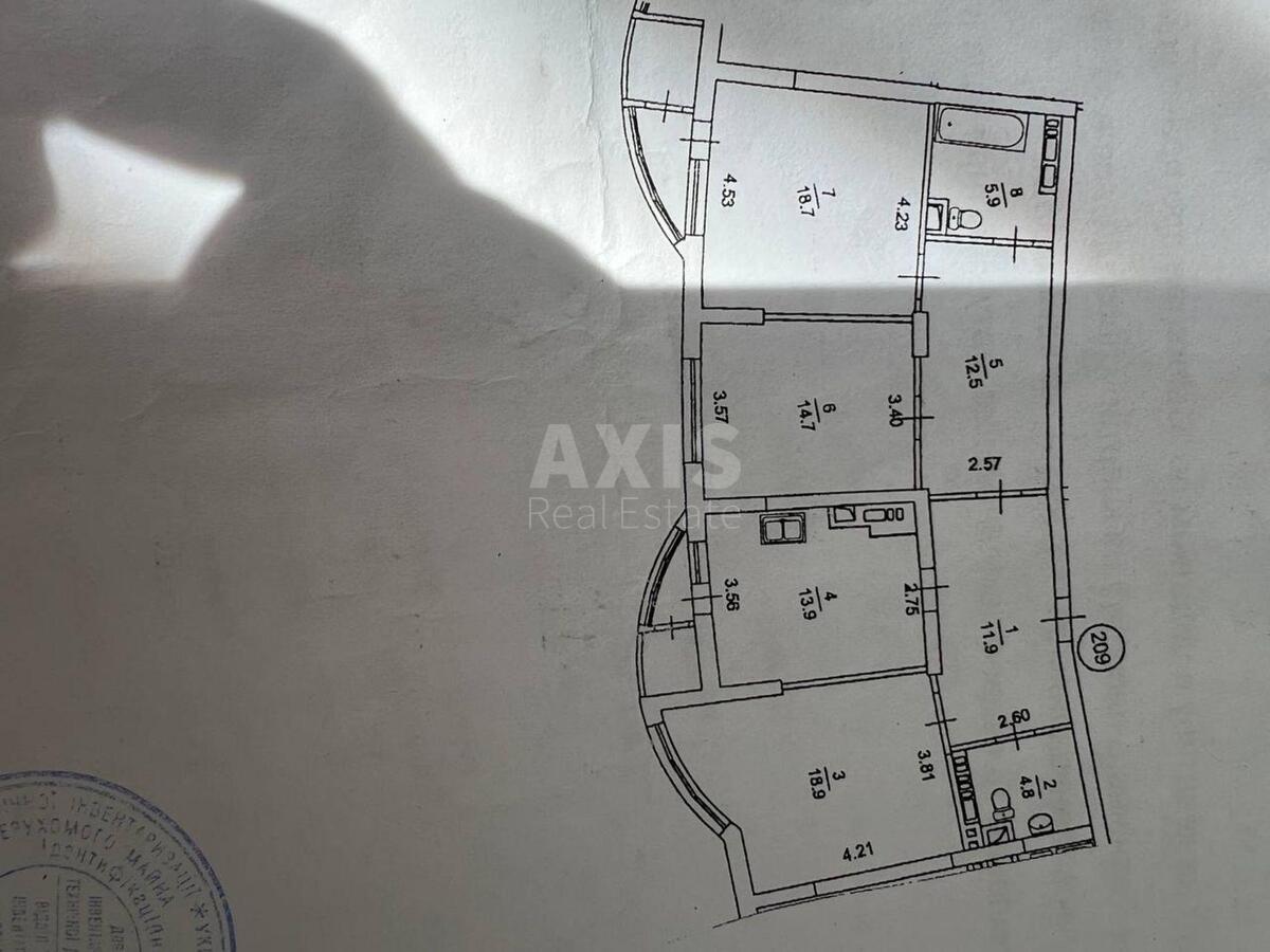 3к квартира наб. Днепровская 256