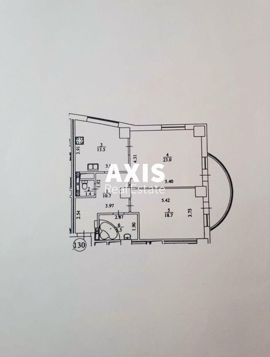 2k apartment vul. Mel'nykova 18Б6