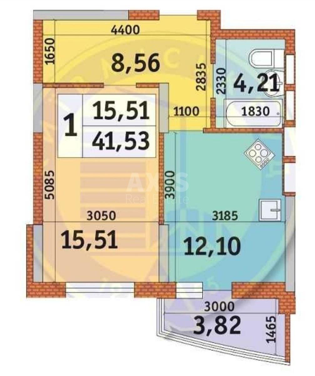 1k apartment vul. Radchenka Petra 276