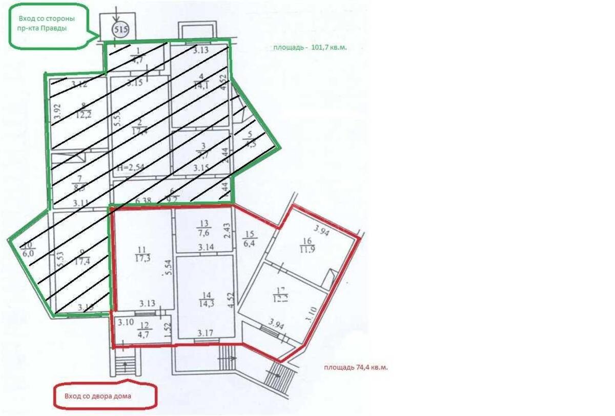 Объект торговли пр-т Европейского Союза 31А, 176м26072912