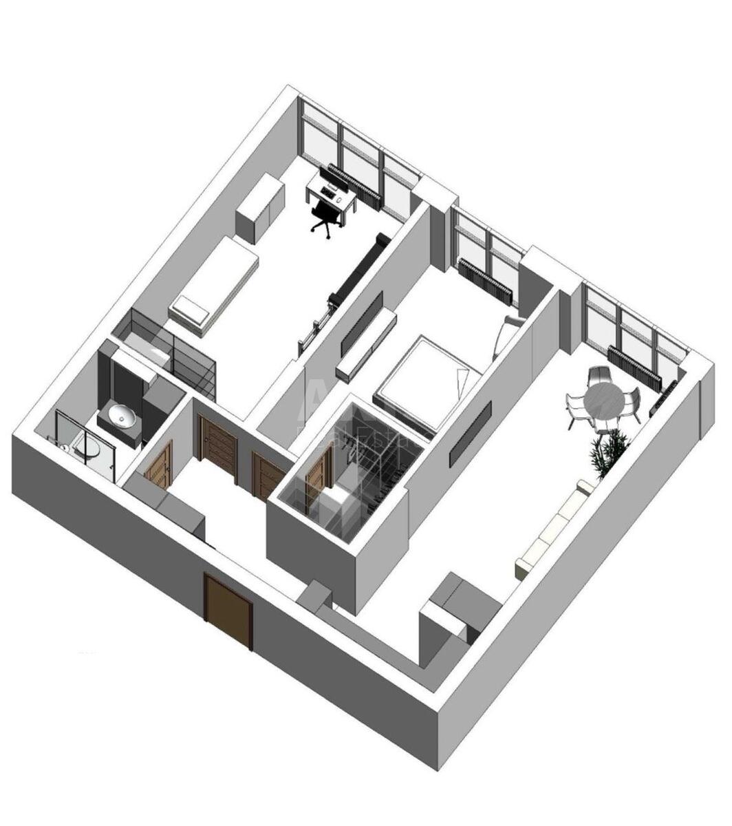 3k apartment vul. Glybochyc'ka 136094417
