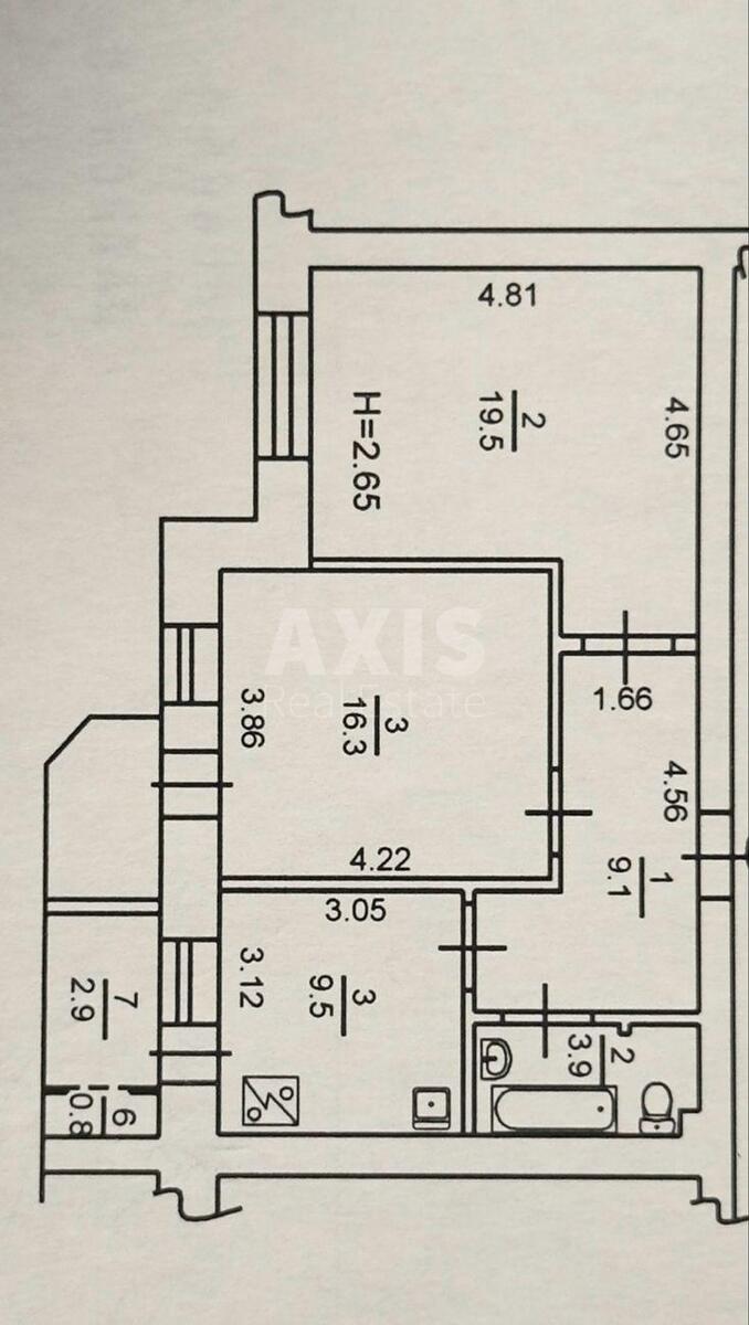 2к квартира ул. Ахматовой Анны 3113