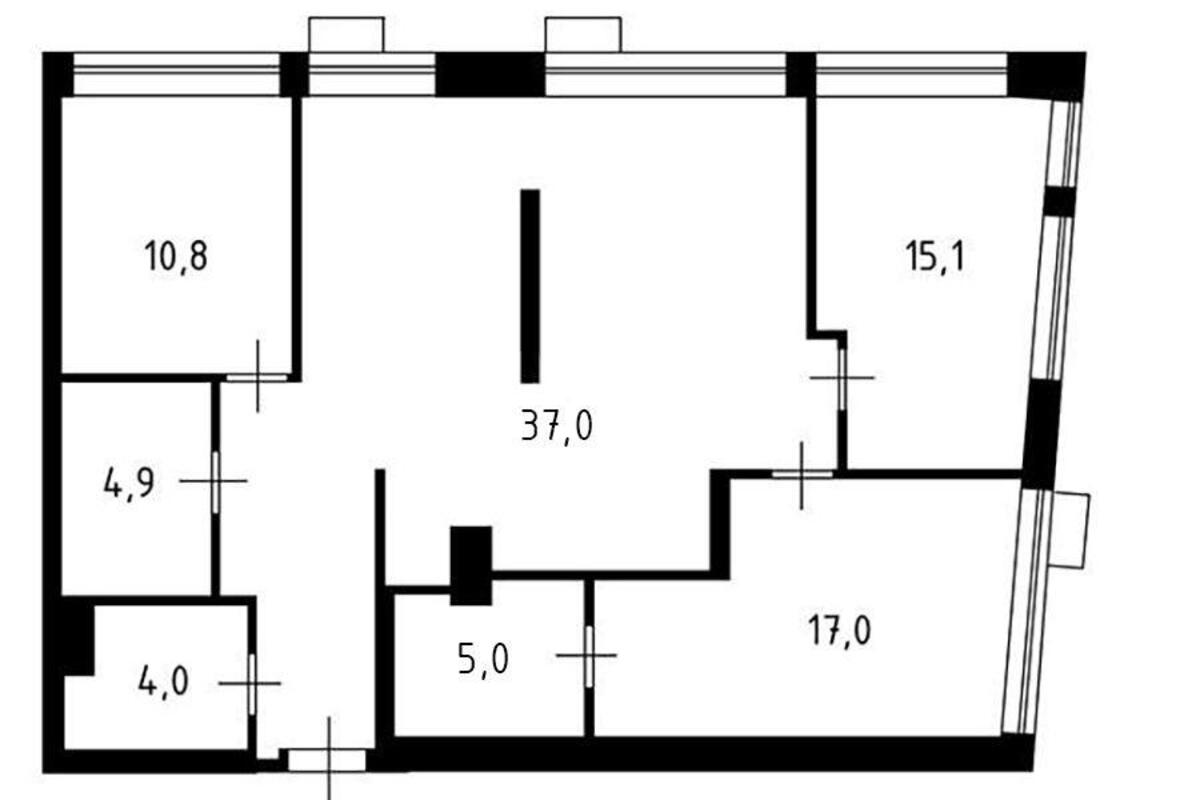 3k apartment vul. Zarichna 411